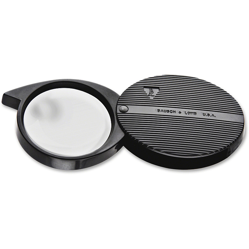 Bausch & Lomb Bausch + Lomb Single-lens 4X Pocket Magnifier Magnifying Area 1.42" Diameter - Glass Lens (812354)