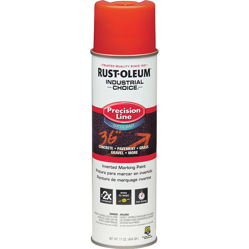 Rust-Oleum Industrial Choice Precision Line Marking Paint 1 Color(s) - Alert Orange - 17 fl oz - 1 Each (203035)