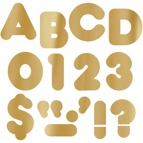 Trend Metallic Casual Uppercase 4" Ready Letters (T479)