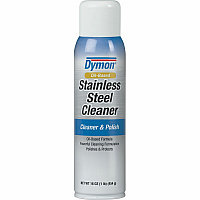 Dymon Oil-based Stainless Steel Cleaner For Stainless Steel, Aluminum, Chrome, Copper, Brass - 16 fl oz (0.5 quart) - Neutral Scent - Recommended For: Spot Remover, Grease Remover, Water Mark Remover, Film Remover, Fingerprint Remover - pH Balance (20920)
