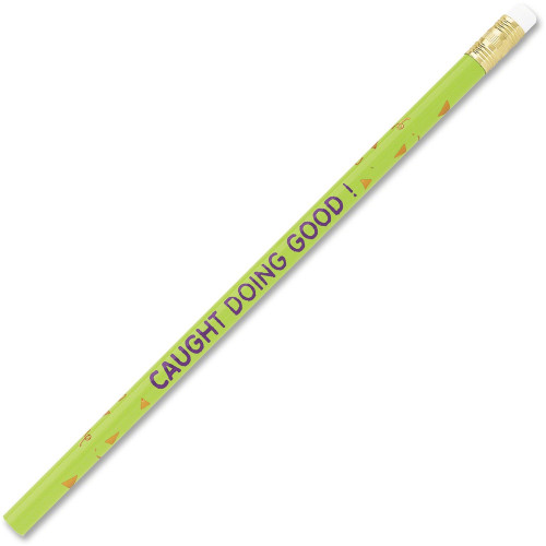 Moon Products Caught Doing Good Recognition Pencil, HB (#2), Black Lead, Green Barrel, Dozen (7898B)