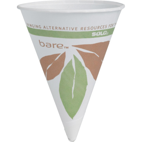 SOLO Bare 4 ounce Paper Cone Cups (4BRJ8614)