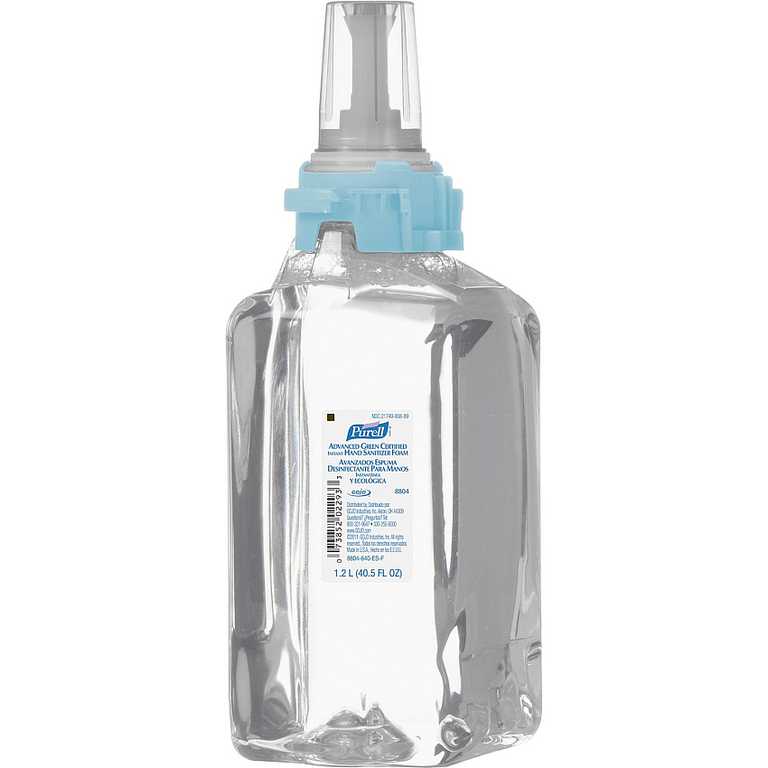 PURELL&reg; Hand Sanitizer Foam Refill Fragrance-free Scent - 1.27 quart - Kill Germs - Hand - Clear - Dye-free, Fragrance-free - 1 Each (880403)