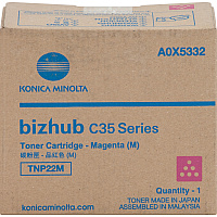 Konica Minolta Original Laser Toner Cartridge - Magenta - 1 Each 4600 Pages - 1 Each (A0X5332)