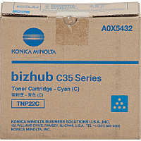 Konica Minolta Original Laser Toner Cartridge - Cyan - 1 Each 4600 Pages - 1 Each (A0X5432)