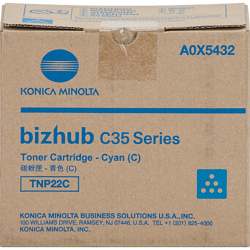 Konica Minolta Original Laser Toner Cartridge - Cyan - 1 Each 4600 Pages - 1 Each (A0X5432)