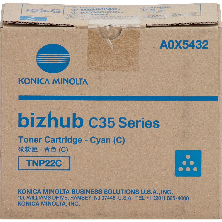 Konica Minolta Original Laser Toner Cartridge - Cyan - 1 Each 4600 Pages - 1 Each (A0X5432)