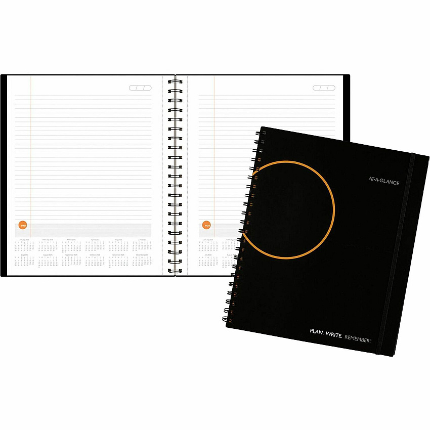 At-A-Glance Plan. Write. Remember. Undated Planning Notebook with Reference Calendars Large - Julian Dates - Daily - 1 Year - January 2026 to December 2026 - 1 Day Single Page Layout - 8 1/2" x 11" Sheet Size - White Sheet - Wire Bound - Bungee (70620905)