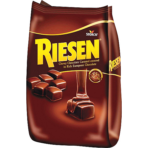 Riesen Storck Chewy Chocolate Caramels Cacao, Caramel - Individually Wrapped - 1.87 lb - 1 Bag (398052)