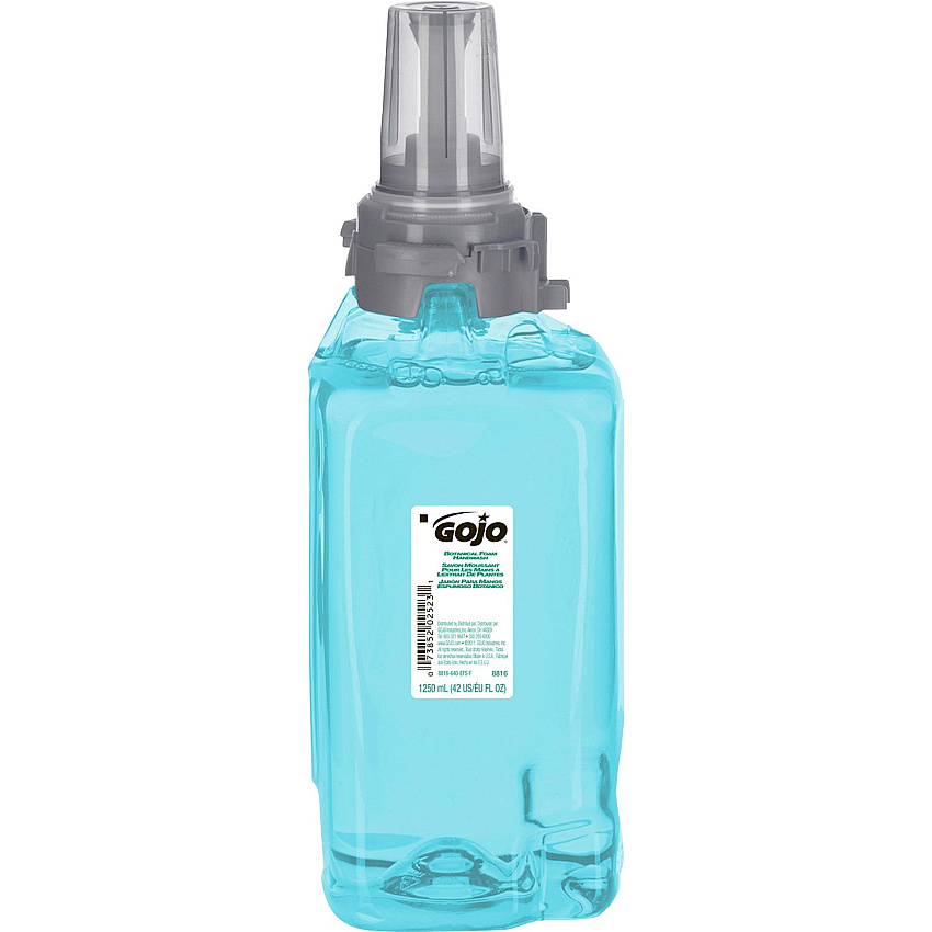 Gojo&reg; ADX-12 Botanical Foam Soap Refill Botanical Scent - 1.32 quart - Push Pump Dispenser - Skin, Hand - Moisturizing - Green - Rich Lather, Eco-friendly, Bio-based - 1 Each (881603)