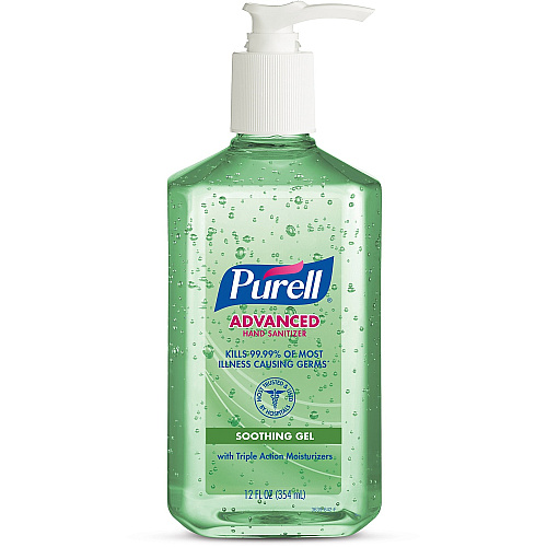 PURELL&reg; Hand Sanitizer Gel 12 fl oz - Pump Bottle Dispenser - Kill Germs - Hand, Skin - Clear - Non-sticky, Residue-free - 1 Each (363912)