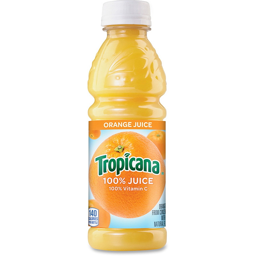 Tropicana Bottled Orange Juice 10 fl oz (296 mL) - 24 / Carton (75715)