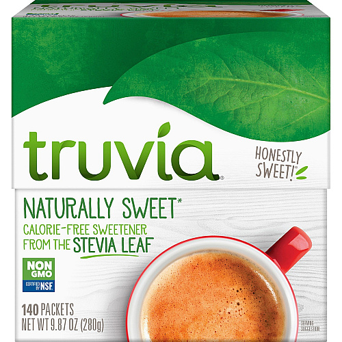Truvia Cargill Kosher Certified Sweetener Packets Natural Sweetener - 140 / Box (8857)