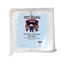 Messy Mechanic Shop Towels 12x14 White - Bag Of 100 (AT-WST100-BG)
