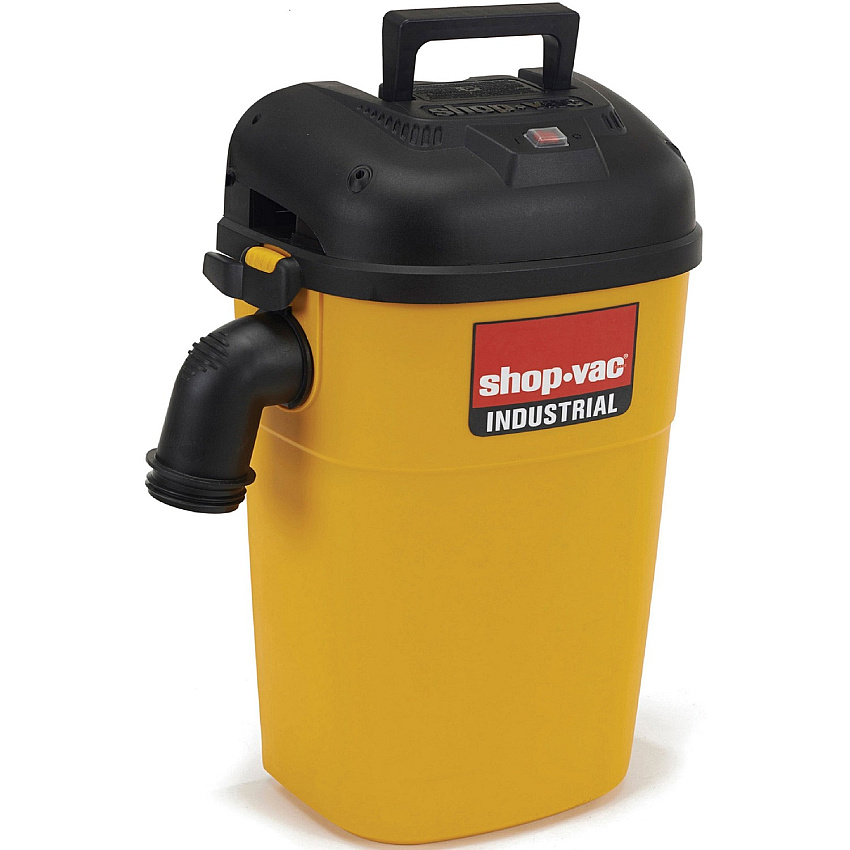 Shop-Vac Wall Mount Industrial Wet/Dry Vac, 5 gal Capacity, 9 amp, 17 lbs, Yellow/Black VACUUM,WALL MOUNTABLE,YL (3942010)