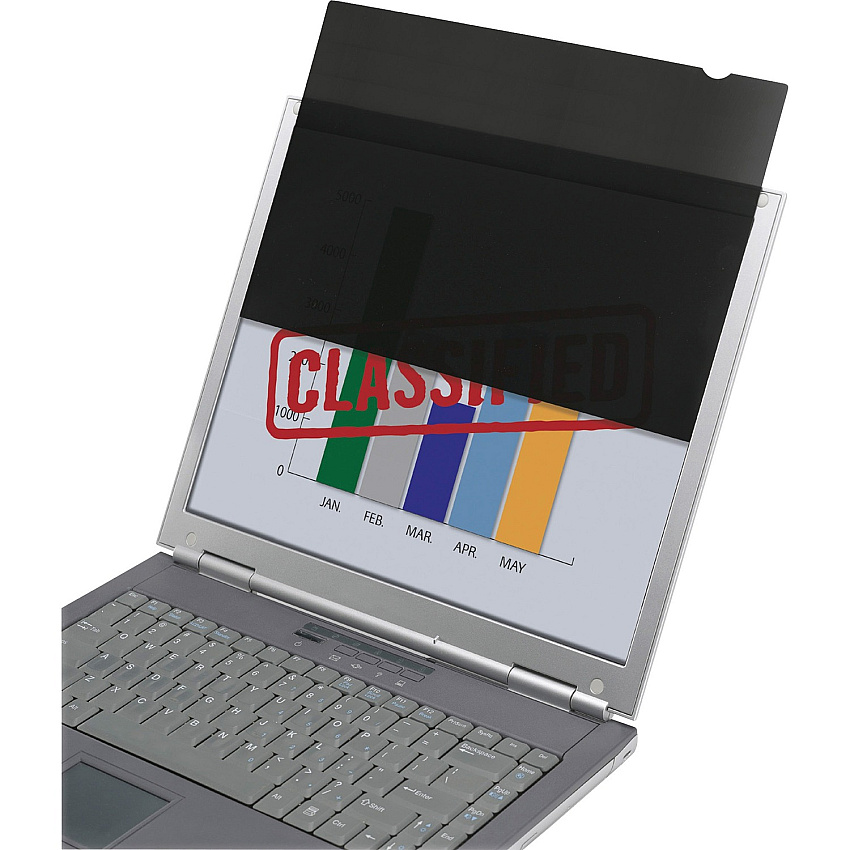 SKILCRAFT LCD Monitor Privacy Filters Black For 14" Monitor, Notebook - Scratch Resistant, Fingerprint Resistant - Anti-glare - 1 Pack (7045015995299)