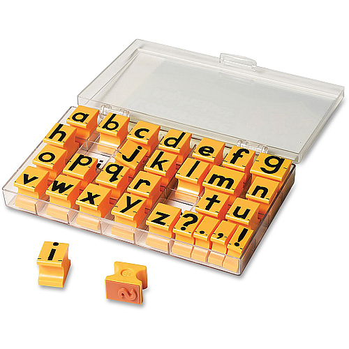 Educational Insights Lowercase Alphabet Stamps Custom Message Stamp - Plastic Plastic - 30 / Set (1471)