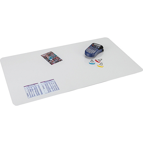 Artistic Krystal Antimicrobial Desk Pad Rectangular - 24" Width x 19" Depth - Vinyl - Clear (6040M)