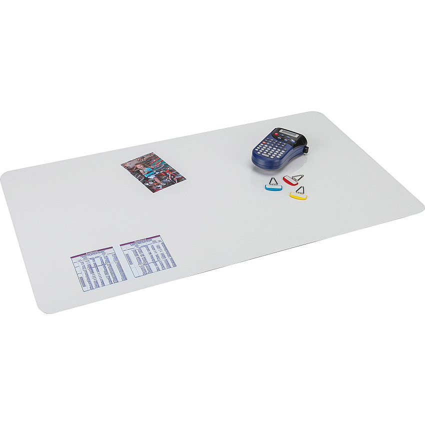 Artistic Krystal Antimicrobial Desk Pad Rectangular - 36" Width x 20" Depth - Vinyl - Clear (6060M)