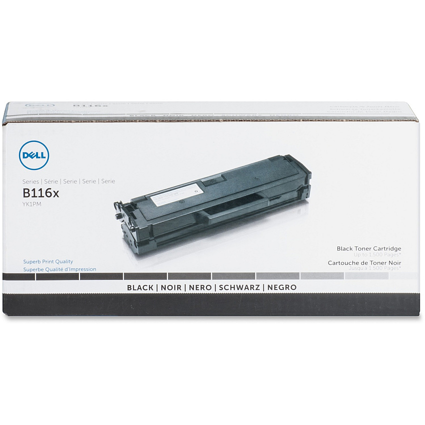 Dell Original Standard Yield Laser Toner Cartridge - Black - 1 Each 1500 Pages (YK1PM)
