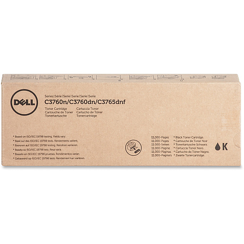 Dell Original Laser Toner Cartridge - Black - 1 Each 11000 Pages (W8D60)