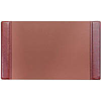 Dacasso Leather Side-Rail Desk Pad 20" Width - Leather - Brown - 1 Each (P3001)