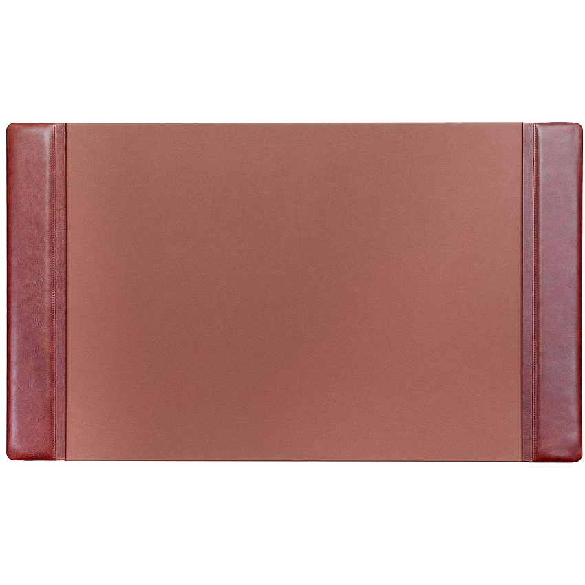 Dacasso Leather Side-Rail Desk Pad 20" Width - Leather - Brown - 1 Each (P3001)