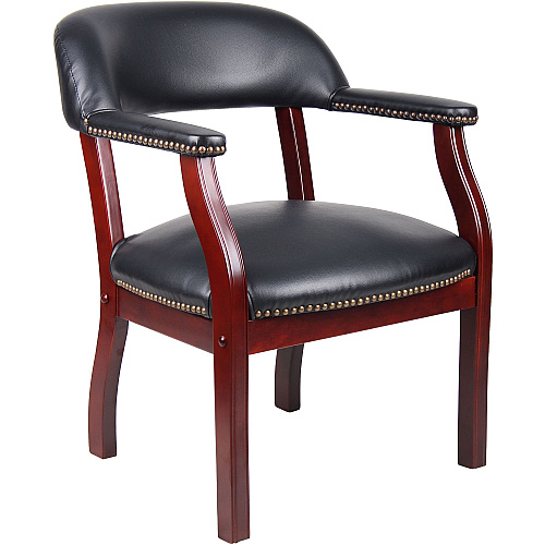Boss Management Chair Black - Vinyl - 1 Each (B9540BK)