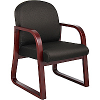 Boss Mahogany Frame Side Chair Black - 1 Each (B9570BK)