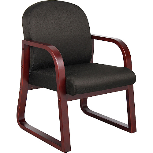 Boss Mahogany Frame Side Chair Black - 1 Each (B9570BK)