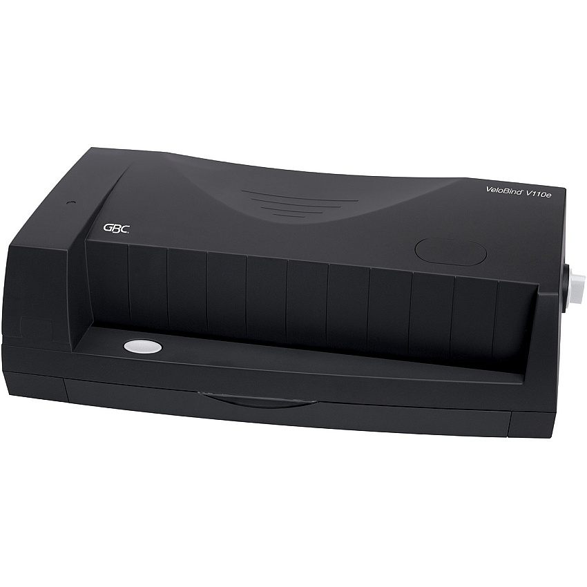 GBC VeloBind V110E Electric Binder Strip - 200 Sheet(s) Bind - 24 Punch - Letter - 8.4" Height x 12.2" Width x 20.3" Depth - Charcoal (7704260)