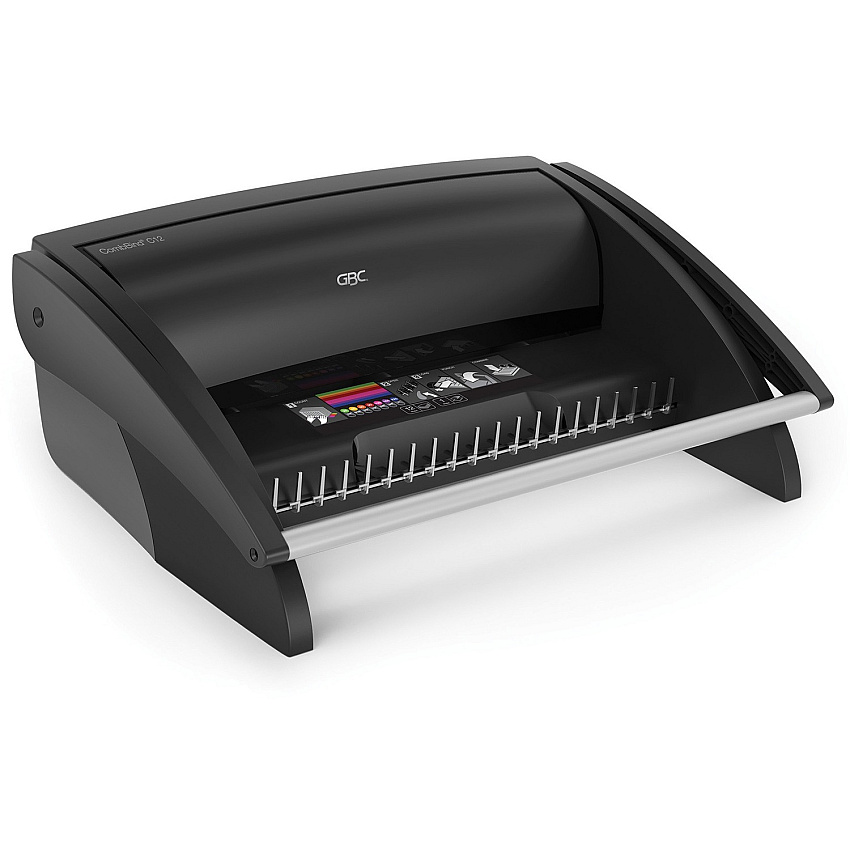 GBC CombBind C12 Binding Machine CombBind - 225 Sheet(s) Bind - 12 Punch - A4, Letter - Black (7706171)
