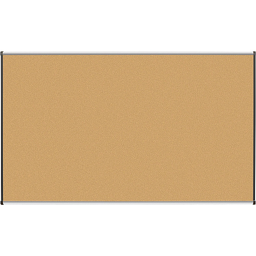 Lorell Satin-Finish Bulletin Board 72" Board Height x 48" Board Width - Natural Cork Surface - Durable, Self-healing - Silver Anodized Aluminum Frame - 1 Each (LLR60646)