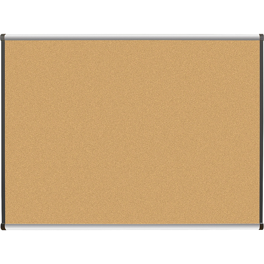 Lorell Satin-Finish Bulletin Board 48" Board Height x 36" Board Width - Natural Cork Surface - Durable, Self-healing - Silver Anodized Aluminum Frame - 1 Each (LLR60647)