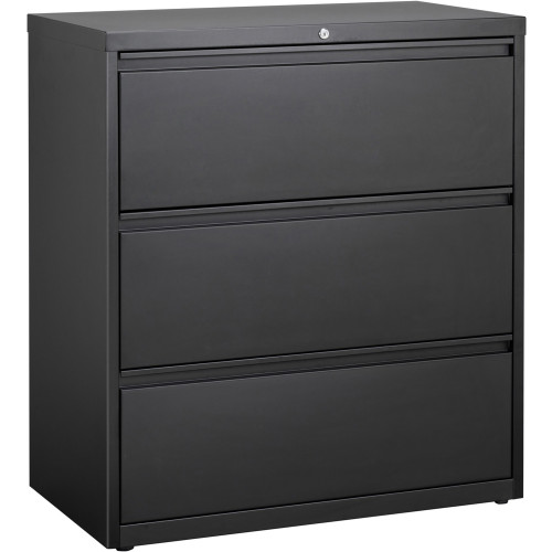 Lorell 3-Drawer Black Lateral Files (88028)