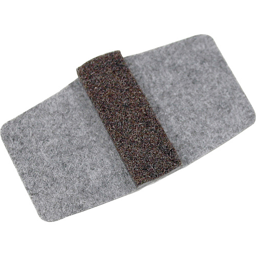 Lorell Wraparound Floor Savers Gray - Vinyl - 16/Pack (LLR49319)