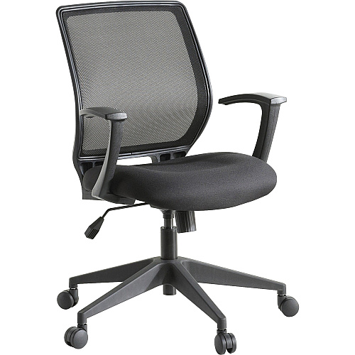 Lorell Executive Mid-back Work Chair Black Seat Color - 5-star Base - Black - 1 Each (LLR84868)