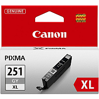 Canon CLI251XLGY Original Inkjet Ink Cartridge - Gray - 1 Each