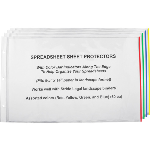 Stride EasyFit Semi-clear Landscape Sheet Protectors (61300)