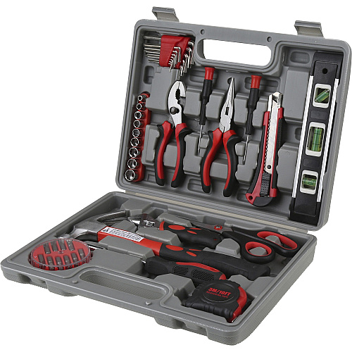 Genuine Joe 42 Piece Tool Kit with Case Gray (GJO11963)