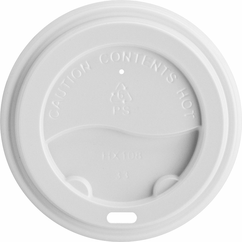 Genuine Joe Hot Cup Protective Lids Polystyrene - White - 50/Pack - 20 / Carton (GJO11259CT)
