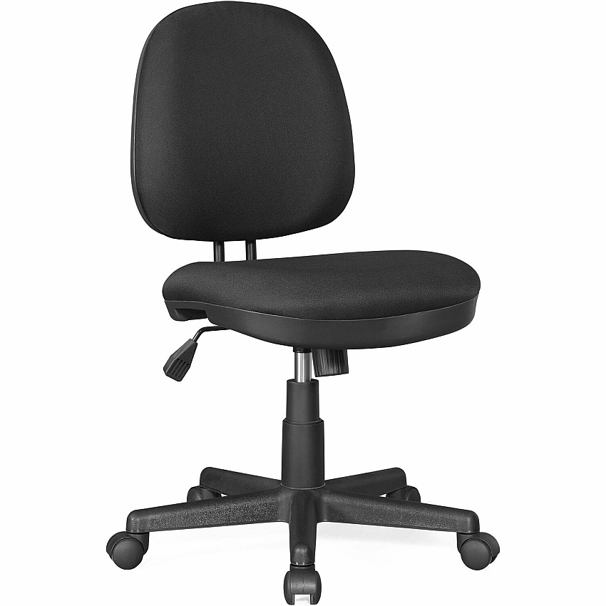 Lorell Contoured Back Tilt Task Chair Black - Plastic - 1 Each (84870)