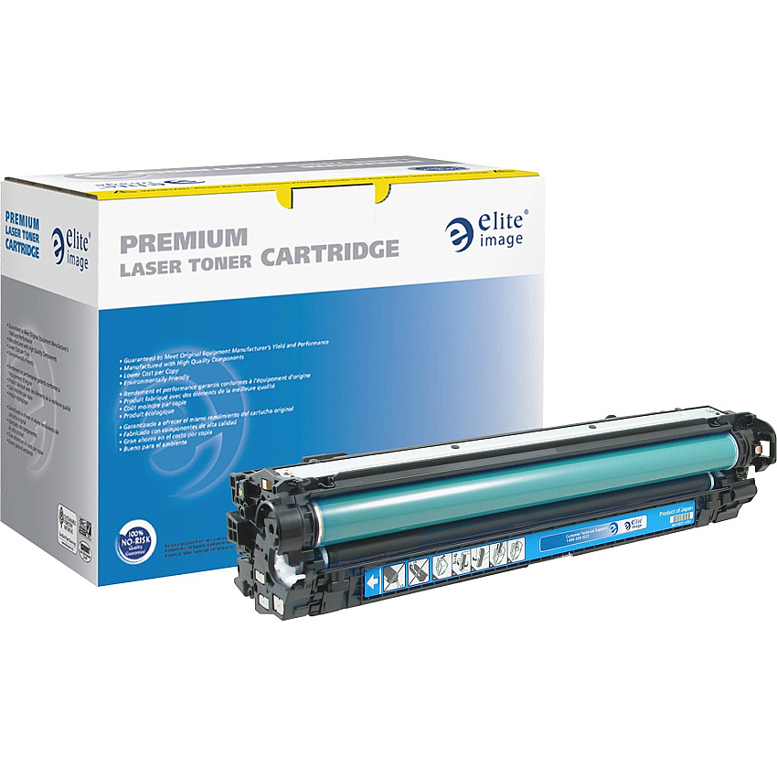 Elite Image Remanufactured Laser Toner Cartridge - Alternative for HP 650A (CE270A) - Cyan - 1 Each 15000 Pages (75746)