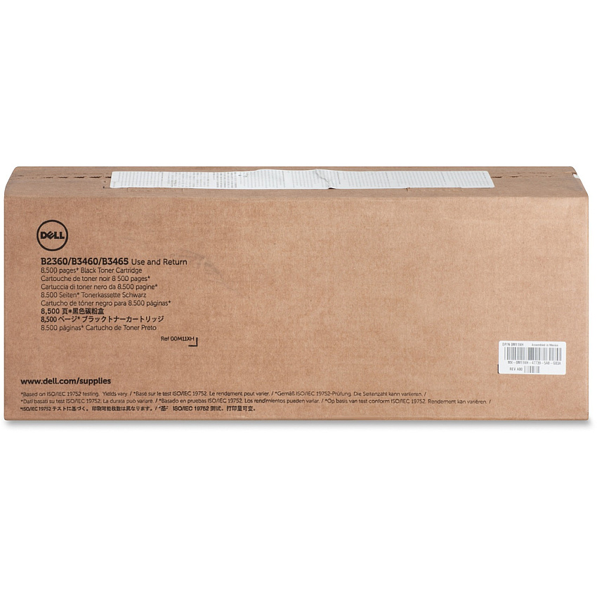 Dell Original Standard Yield Laser Toner Cartridge - Black - 1 Each 8500 Pages (M11XH)
