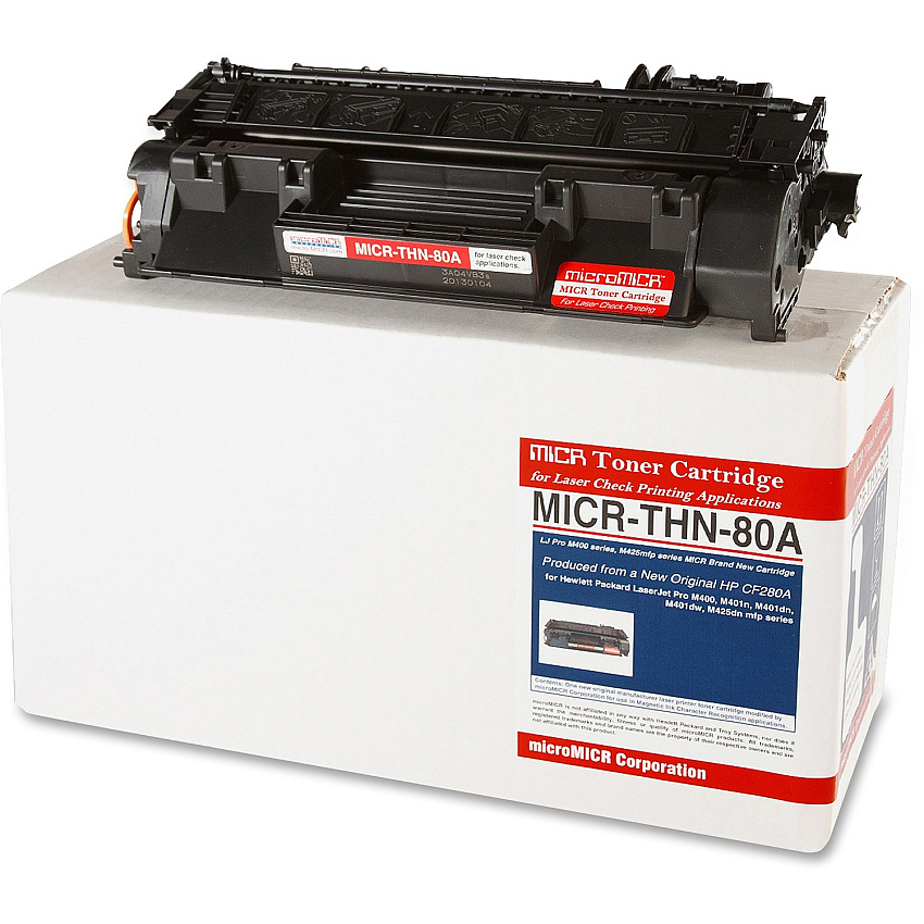microMICR MICR Toner Cartridge - Alternative for HP (CF280A) 2700 Pages (MICRTHN80A)
