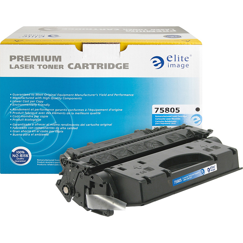 Elite Image Remanufactured High Yield Laser Toner Cartridge - Alternative for HP 80X (CF280X) - Black - 1 Each 6900 Pages (75805)