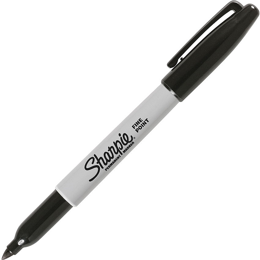 Sharpie Fine Point Permanent Ink Marker Fine Marker Point - Black Ink - Alcohol Based - 1 Each (30051)