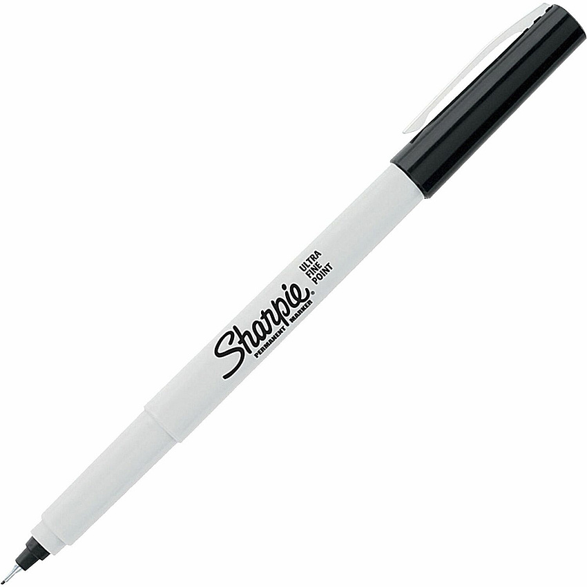 Sharpie Ultra Fine Permanent Marker Ultra Fine Narrow Marker Point - Black Ink - Alcohol Based - 1 Each (37121)