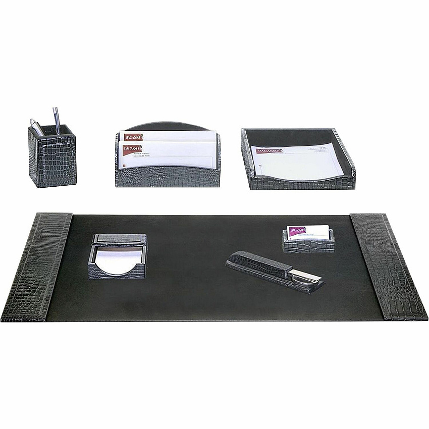 Dacasso Embossed Leather Desk Set 1 Each (D2204)