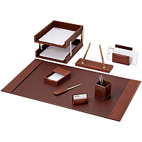 Dacasso Rustic Leather Desk Set 1 Each (D3220)